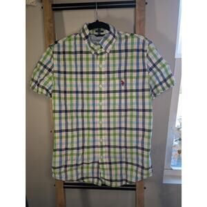 U.S. Polo Assn. Men's Stretch Short Sleeve Button-Up Shirt - Size S